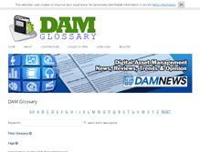 Tablet Screenshot of damglossary.org